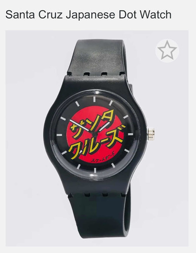 Reloj Santa Cruz Skateboards Logo Japones Japanese Dot Skate