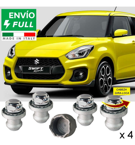 Set 4 Tuercas Seguridad Suzuki Swift Gls  Antirrobo