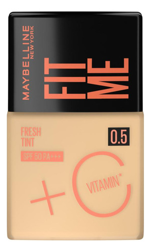 Base de maquillaje líquida Maybelline Fit Me 30ml Fit Me Fresh Tint Vitamin C SPF50 tono beige 05 - 30mL 30g
