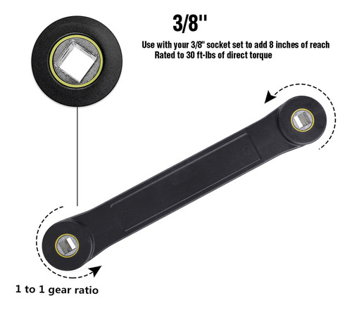 Chave De Extensão, Chave De Catraca 3/8, Soquete Extensor