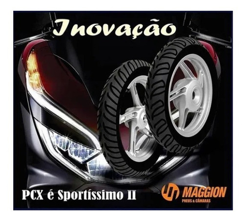 Par Pneu Pcx 2020 Maggion Sem Câmara 120/70-14 + 100/80-14