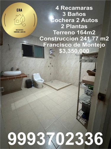 Casa De 4 Recamaras Y 3 Baños En Excelente Ubicacion En Merida Francisco De Montejo