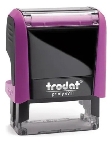Sello automático personalizado Trodat 4911 con 16 colores, color exterior rosa