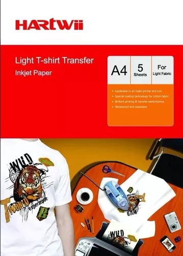 Papel Transfer para camisetas y prendas de colores Apli 5 Hj