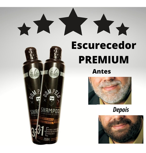 Shampoo Tonalizante Black For Men P/ Cabelos Grisalhos 250ml