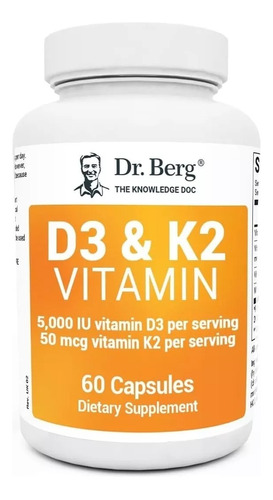 Dr. Berg's D3 K2 Magnesio Zinc  X 60 Cáps