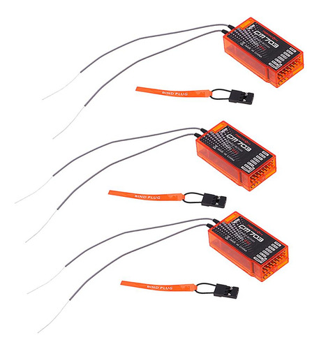 Receptor 3x Cm703 2.4g 7ch Dsm2 Com Saída De Satélite Ppm