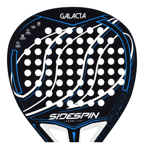 Imagen 1 de 5 de Paleta Padel Side Spin Galacta Foam Marco Carbono