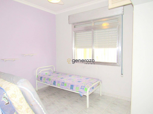 Apartamento Com 02 Dormitórios, Prédio Frente À Praia, Pitangueiras - Ap0395
