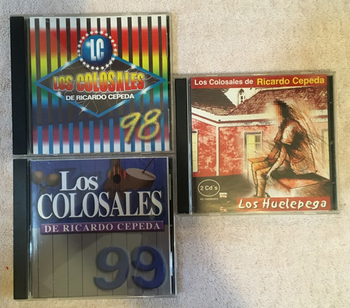 Cds Gaitas Los Colosales De Ricardo Cepeda 1998, 99 Y 2001