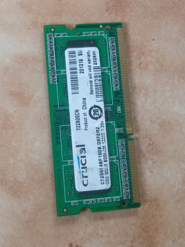 Memoria Ram Ddr3 Laptop 2gb