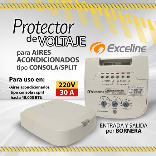 Protector Voltaje Aires Acondicionados Gsm-as220bs / 09833