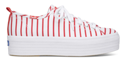 Zapatilla Mujer Triple Up Stripe Blanco/rojo Keds