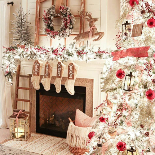 Bx Paquete De 4 Medias De Navidad For Fiestas Familiares