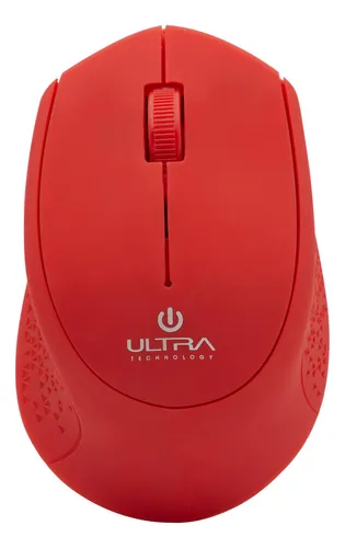 Mouse Optico Inalambrico Ultra Rojo