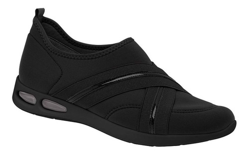 Tênis Feminino Piccadilly Elastano 979023 Calce Fácil Preto 