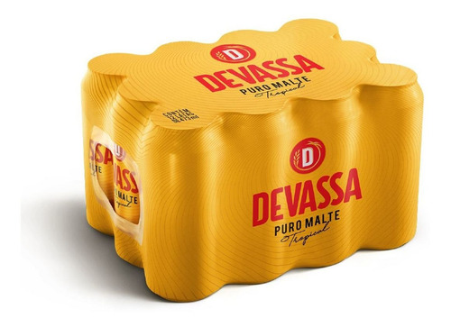 Cerveja Puro Malte Lata 473ml Pacote Com 12 Unidades Devassa