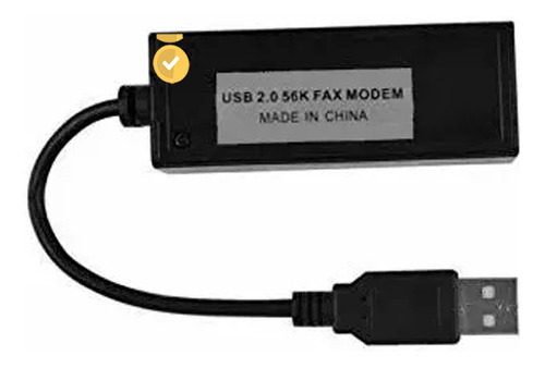 Adaptador Fax Modem Externo Usb 2.0 A Rj11 56k Cable