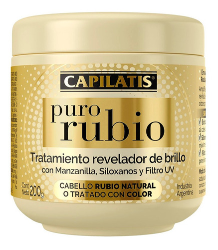 Tratamiento Capilatis Revelador Brillo Puro Rubio 200 Ml