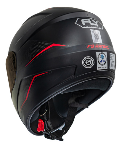 Casco Moto Integral Fly F9 Range Visor Simple