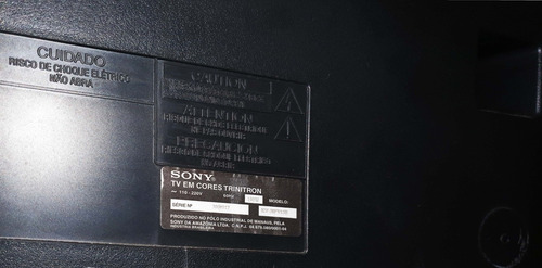 Tv Sony Trinitron De 38 Polegadas Usada Com Todas Funções Fu
