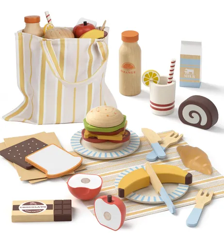 Toy kitchen food set new arrivals