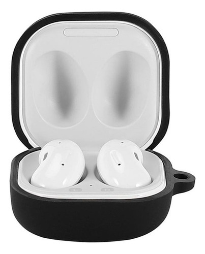 Funda Protectora Para Estuche De Samsung Galaxy Buds Live Color Negro