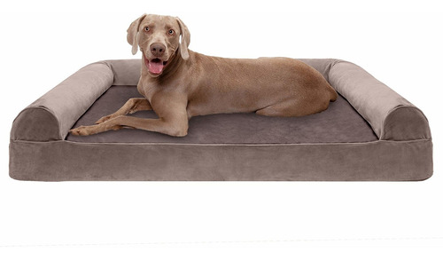 Furhaven Xxl Cooling Gel Foam Dog Bed Faux Fur & Velvet Sofa