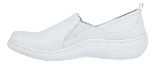 Mocasín Clásico Para Mujer Flexi Blanco Enfermera