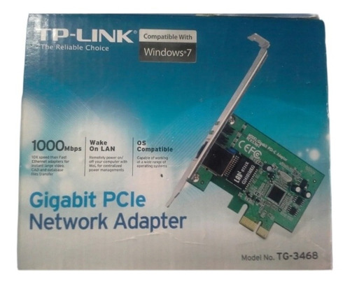 Tarjeta De Red Tp-link 1 Gigabit Pci Express 10/100/1000 Mbp