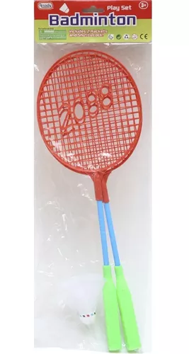 Set De 2 Raquetas Badminton Incluye 1 Gallito