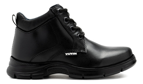 Zapato Bota Escolar Niño Piel Negro Yuyin 23271 18-21½ Gnv®