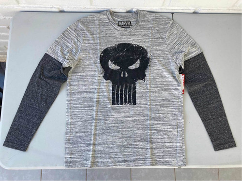 Polera Manga Larga Marvel Original Nuevo