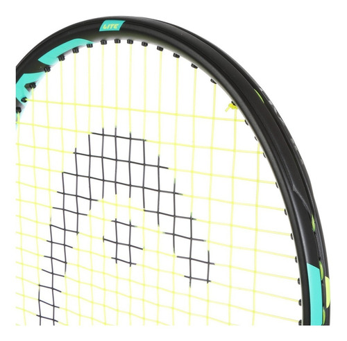 Raqueta de tenis Head Innegra Ig Challenge Lite color negro/verde encordado 16 x 19 grip 4 3/8