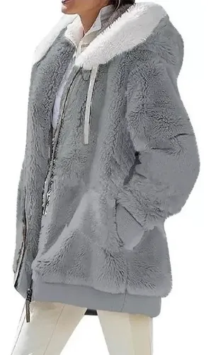 Chamarras peludas mujer sale