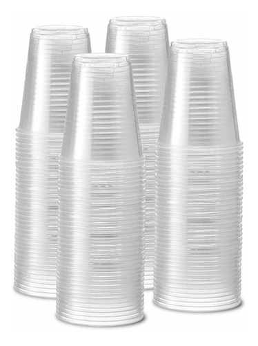 Vaso Vasos Plástico Transparente 350cc, 12 Oz X 100 Unidades