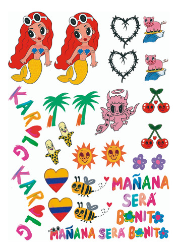 Stickers Planchado En Ropa Karol G