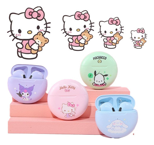 Miniso Sanrio Kuromi Orig Audífonos Inalámbricos Bluetooth