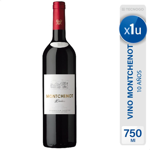 Montchenot Vino Tinto Bodegas López 10 Años 750ml