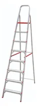 Comprar Escalera De Aluminio 8 Escalones Botafogo Color Rojo