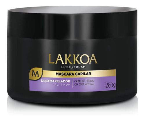 Mascara Capilar Desamareladora Loiros Ou Mechas Lakkoa 260g