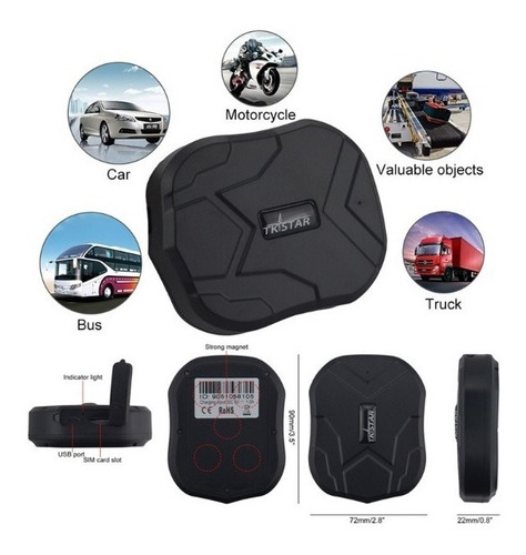 Imagen 4 de 4 de Localizador Gps Tk905 Microfono Espia Iman Plataforma App