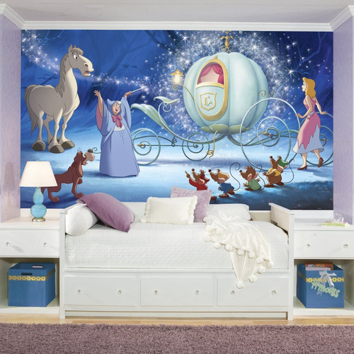 Vinilo Decorativo Pared [17mo8pee] Cinderella Princesa