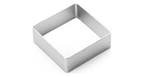 Cortante Molde Cuadrado 20 X 20 X 6 Cm Acero Inox