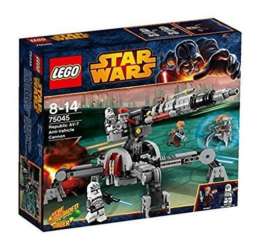 Star Wars Lego Set 75045 Republic Av7 Antivehicle Cannon