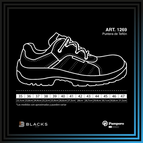 Zapatillas De Trabajo Pampero Urbano Con Puntera De Teflon