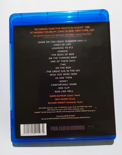 Pink Floyd Delicate Sound Of Thunder Bluray 2020