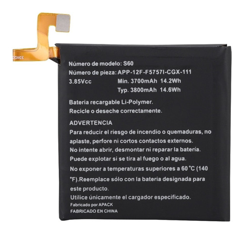 Imagen 6 de 9 de Batería De Repuesto De Teléfono Móvil 3700mah Gran Capacidad