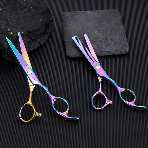 Imagen 5 de 7 de Set De Tijera Peluqueria Lncluir Accesorios De Peluqueria