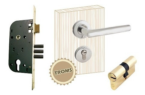 Cerradura Para Puerta Principal Cilindro 60mm Soprano Troms